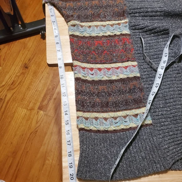 BKE Boho Stripped Open Front Sweater - Small - Picture 14 of 15